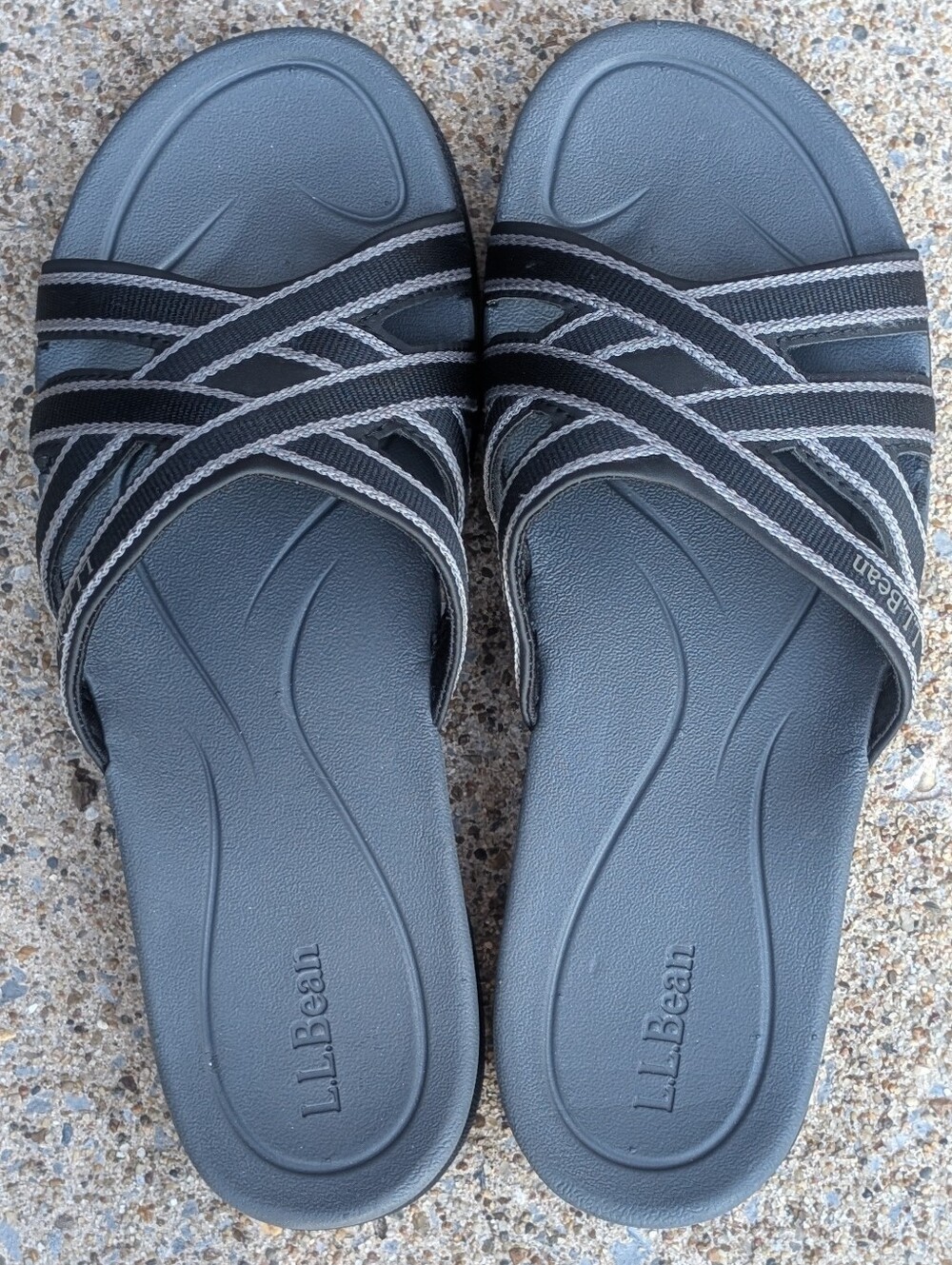 L.L. Bean Womens Boothbay Slides Size 8